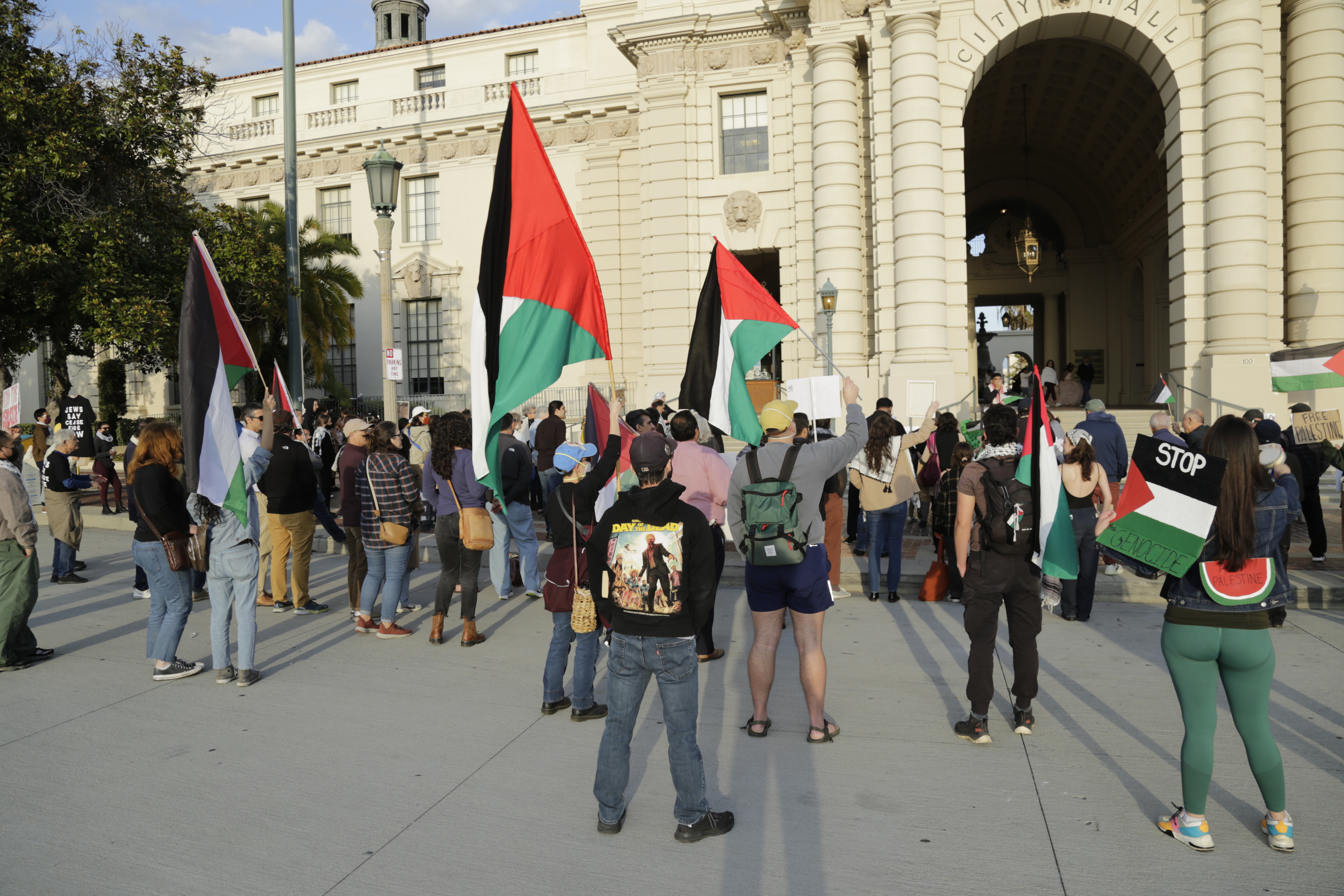 Pasadena for Palestine organizers at the divestment campaign